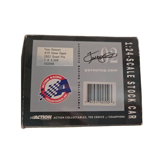 Action Tony stewart #20 Home Depot 2002 grand prix 1 of 4008 PN 102096 clear car - Picture 5 of 11